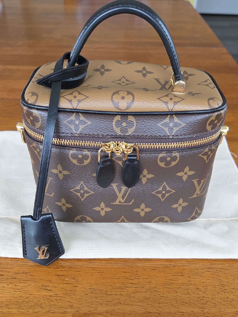 Louis Vuitton Brown Reverse Monogram Vanity Case